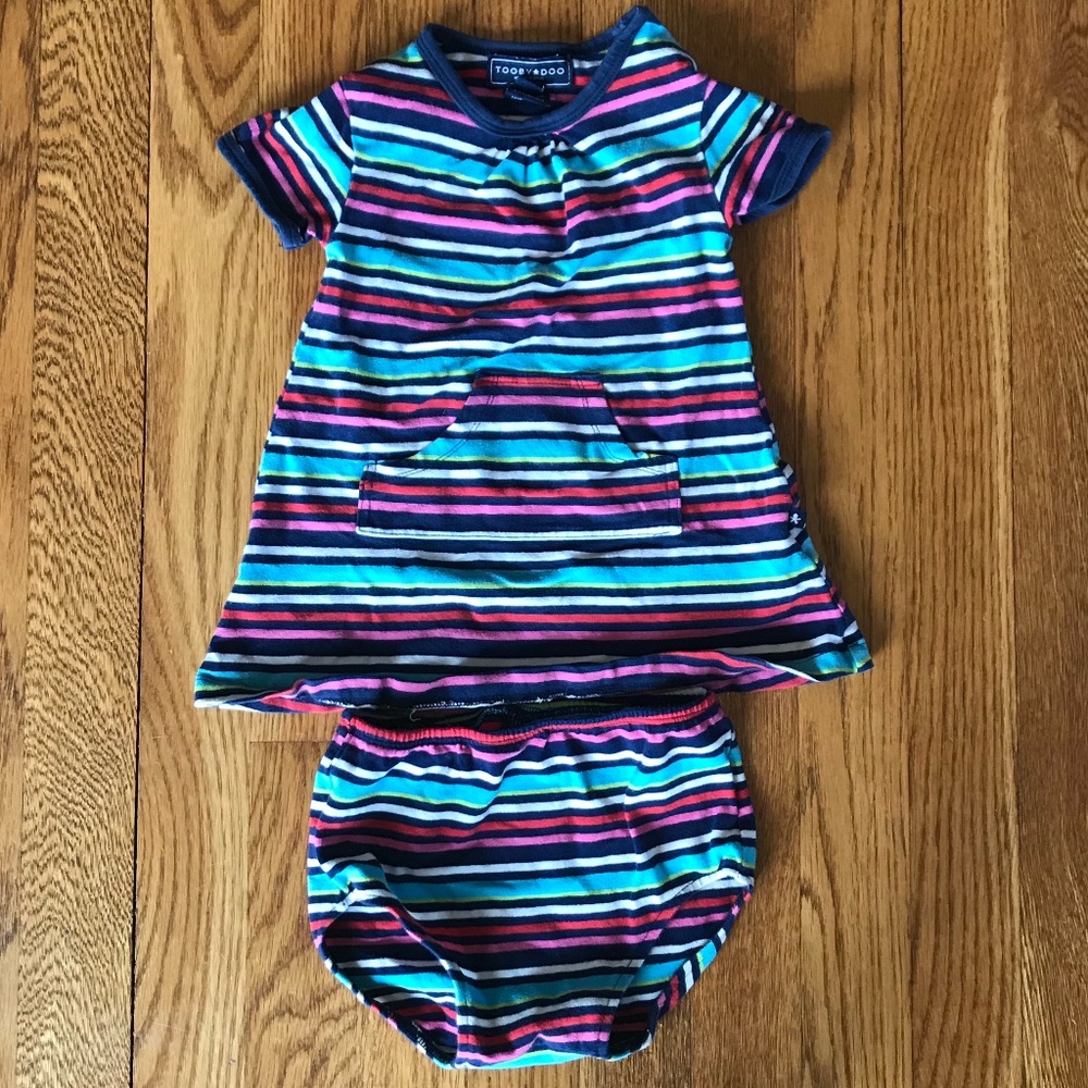 Toobydoo toddler girls dress, size 12-18m
